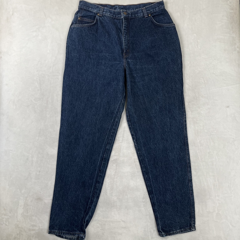 Vintage Levi's Relaxed Tapered Jeans Womens Plus 22 Blue Dark Denim Made In USA